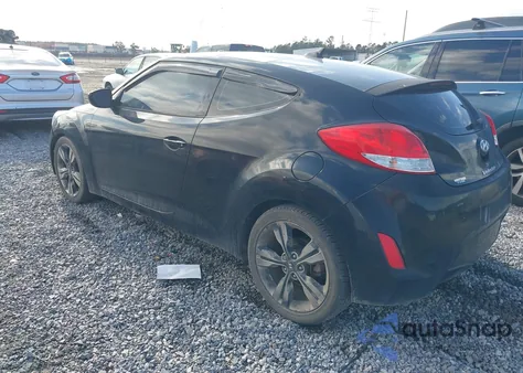 2017 Hyundai Veloster Value Edition from USA, damaged, VIN KMHTC6AD2HU320204